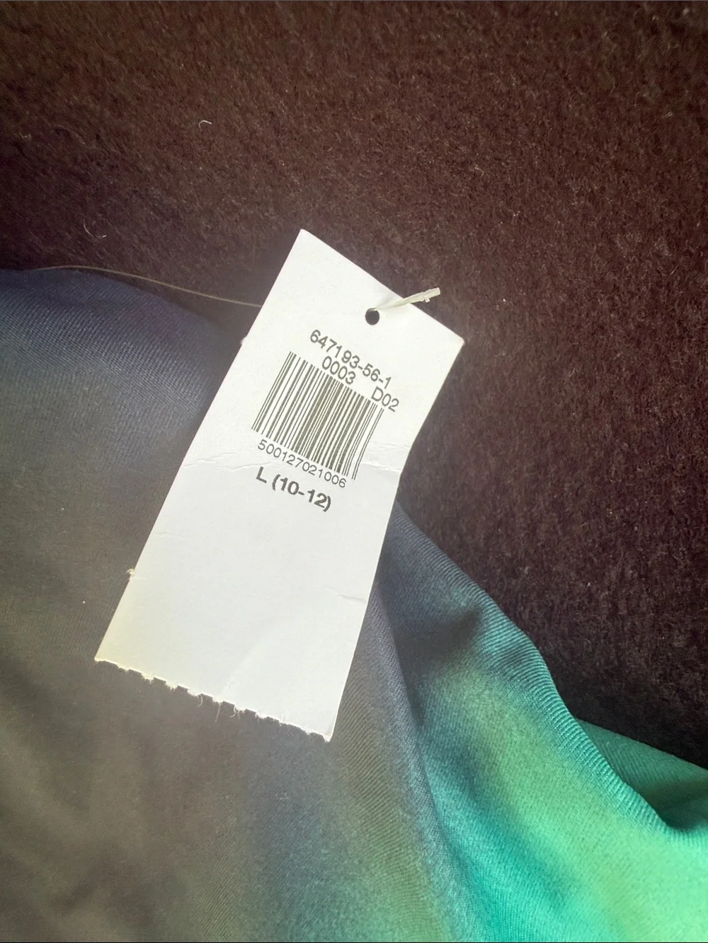 Old Navy Teal to Navy Ombre Racerback Tank